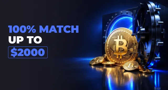 100% match up to US$2,000
