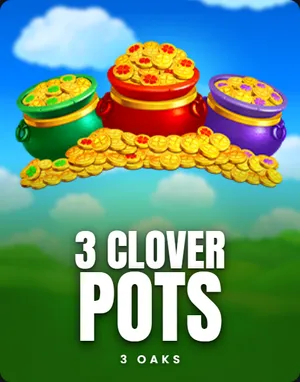 3 Clover Pots — 3 Oaks (Booongo) slot cover